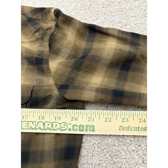 Filson Shadow Plaid Western Pearl Snap Pioneer Wool Button Down Shirt Women's XL - Picture 5 of 6